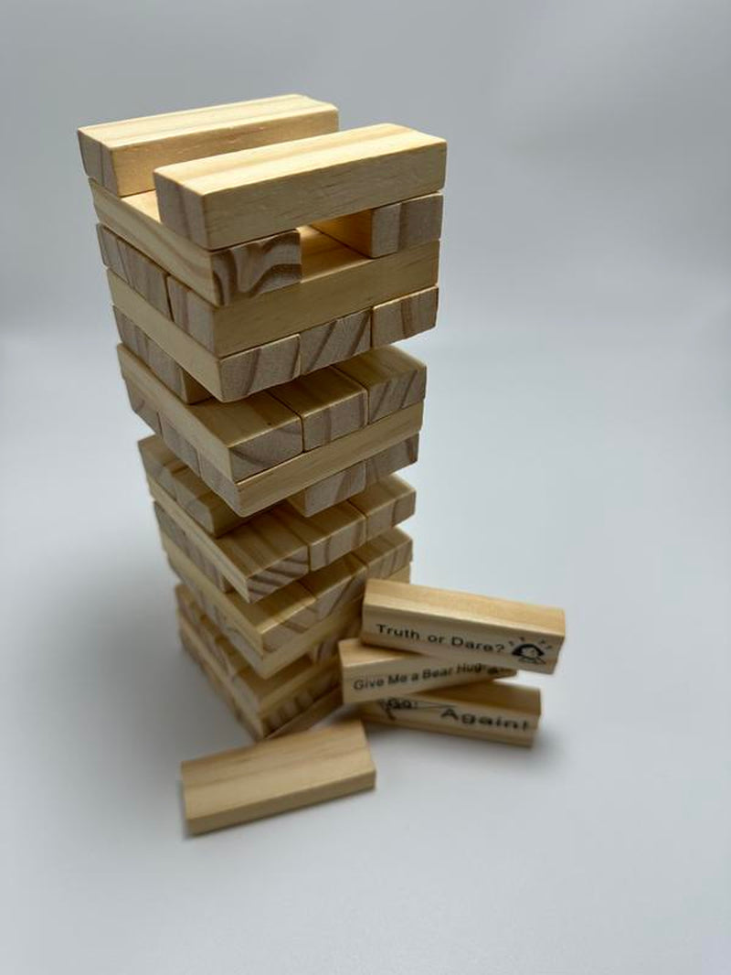 Block Tower Game for Dating(Spanish Version),Stacking-Tower Game for Couple,Gift Forfriend,Best Game for Party.Regalo De San Valentín