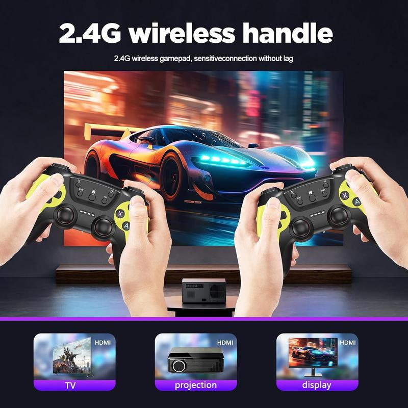 Retro Game Stick, Retro Game Console, Nostalg Game, Plug and Play Video Game Stick, Retro Play Stick 9 Emulators, 4K HDMI Output, Premium Dual Competitive Level Dual Controllers