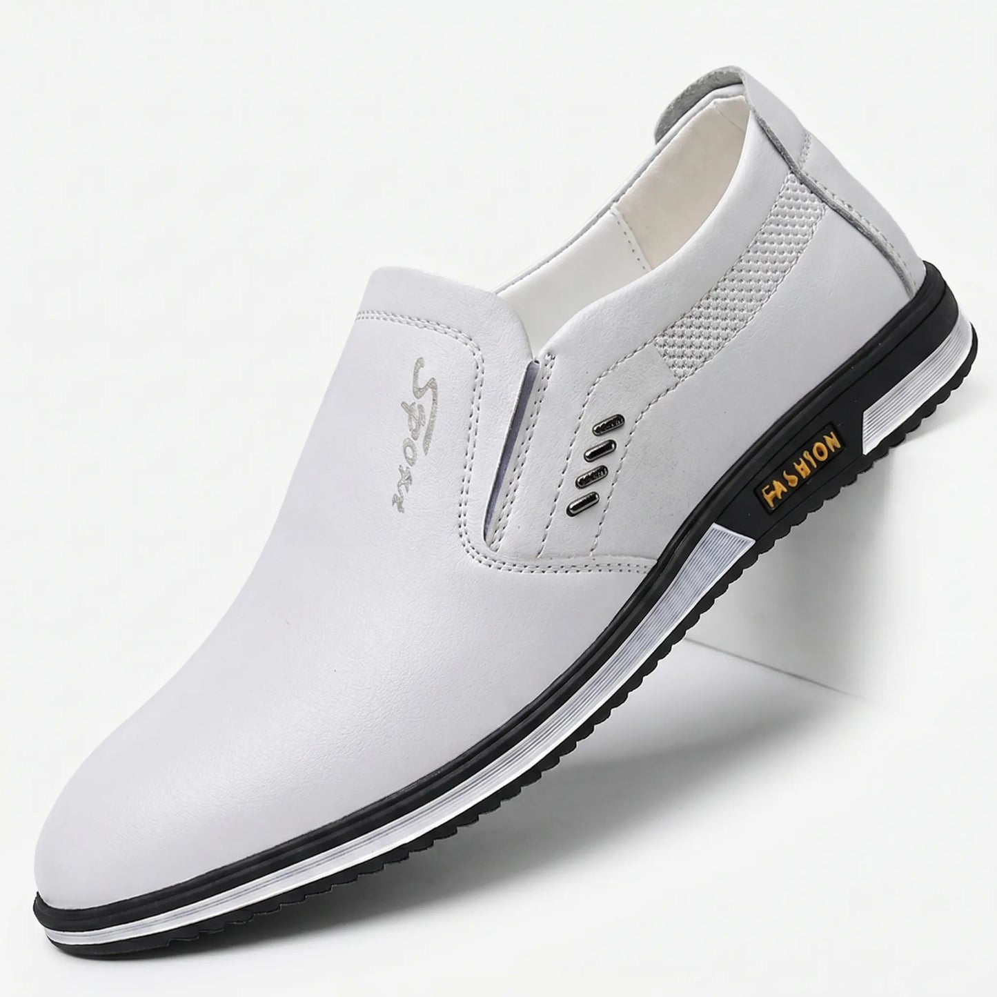 Solvex - Slip-On Loafer with Breathable Side Panel Everyday Smart Casual