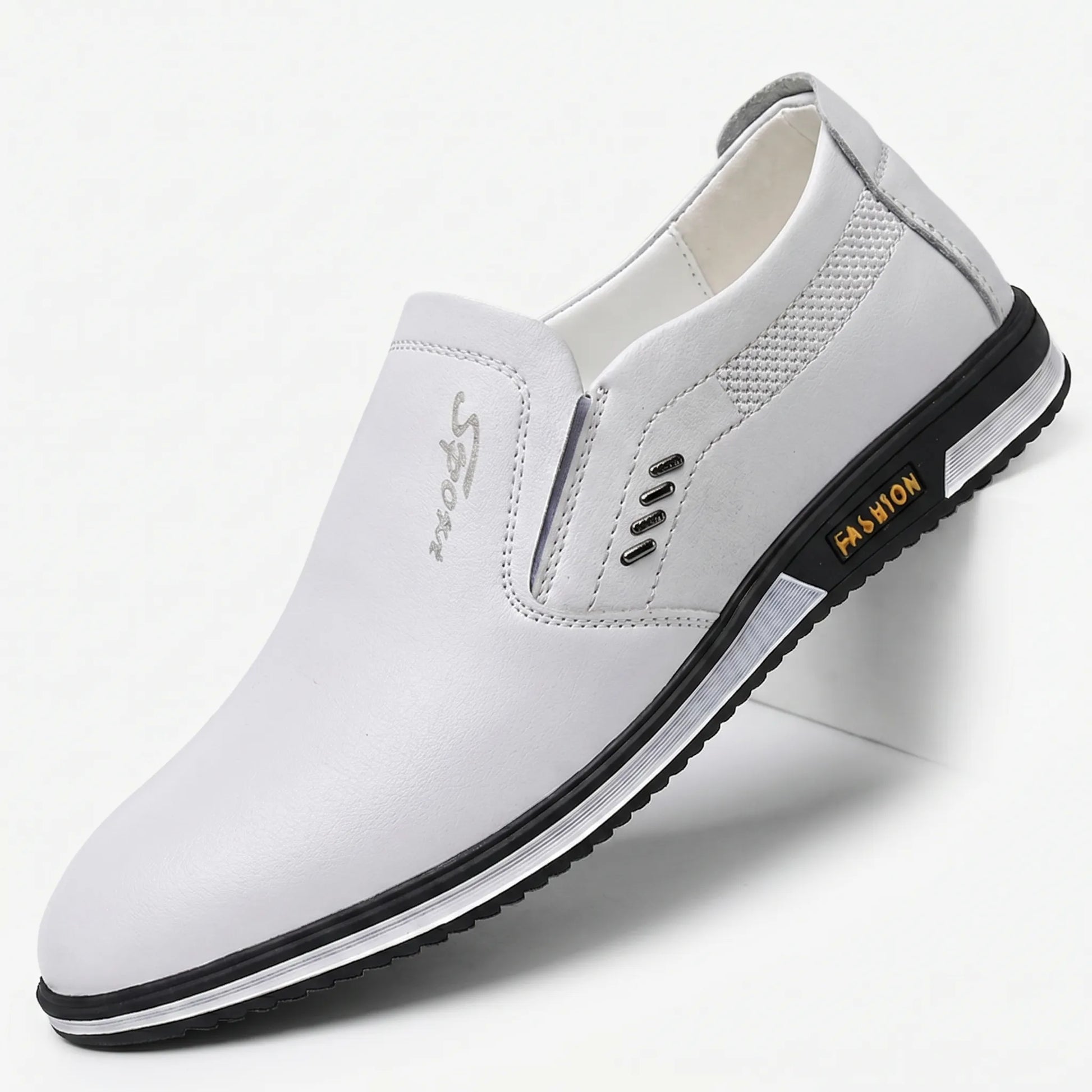 Solvex - Slip-On Loafer with Breathable Side Panel Everyday Smart Casual