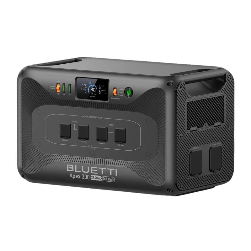 BLUETTI Apex 300 Portable Power Station, 2764.8Wh Lifepo4 Battery, 3840W Max AC Output, Expandable for Home Backup, RV & Off-Grid