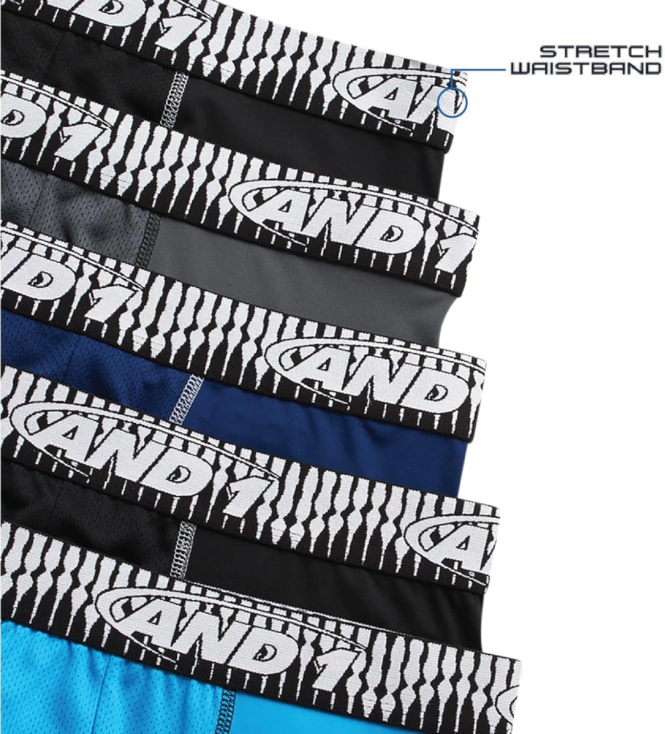 Mens Underwear Boxer Briefs - 5 Pack Performance Stretch Long Leg Boxers for Men with Contour Support Pouch, 9" Inseam