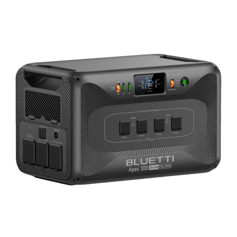 BLUETTI Apex 300 Portable Power Station, 2764.8Wh Lifepo4 Battery, 3840W Max AC Output, Expandable for Home Backup, RV & Off-Grid