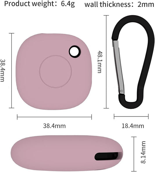 , Smarttag Case Portable Protector Case Compatible for Samsung Galaxy Smarttagsmart Tag+ Plus, Soft Silicone Antiscratch Lightweight Protective Skin Cover for Smarttag Keychain Accessory (Yellow)