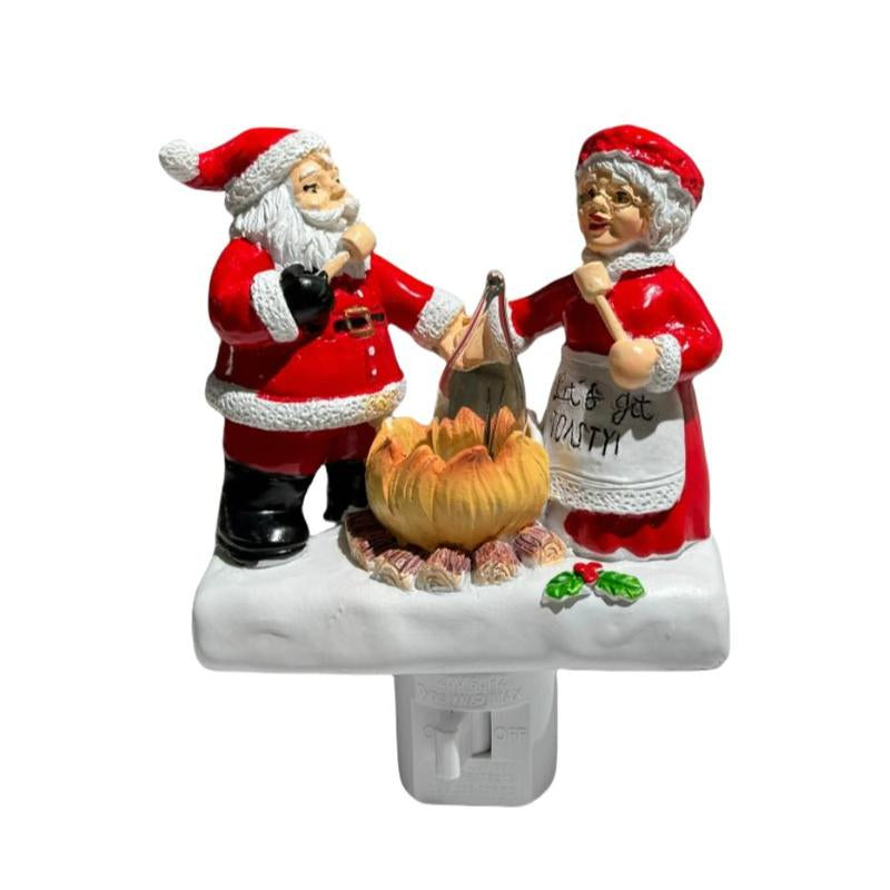 Santa Claus Design Night Light, 1 Count Creative Resin Night Light, Decorative Light for Home Living Room Bedroom School Office