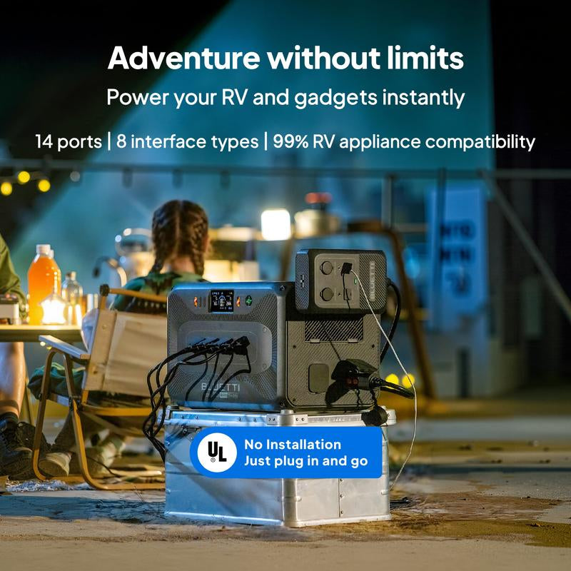 BLUETTI Apex 300 Portable Power Station, 2764.8Wh Lifepo4 Battery, 3840W Max AC Output, Expandable for Home Backup, RV & Off-Grid