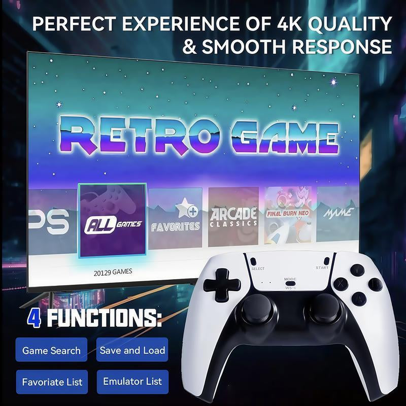 2025 New M15 Retro Game Stick,Wireless HDMI Output, Plug and Play, Support Including 23 Emulators& 2.4G Gaming Console ,Outdoorfun Cable Controller Grips， Ps5 Accessories， Verizon Remote Controller