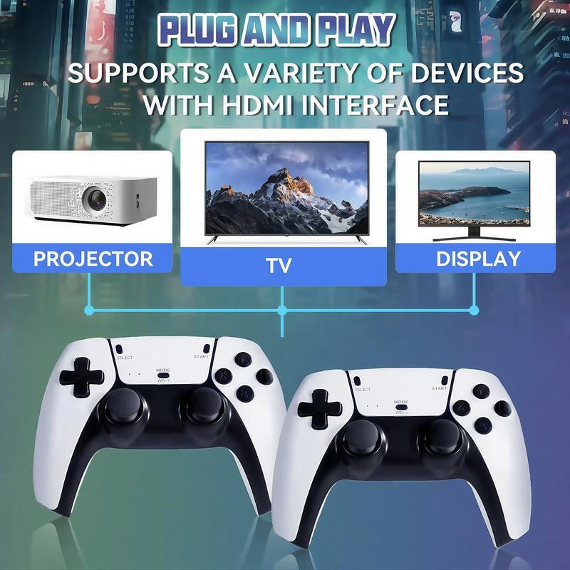2025 New M15 Retro Game Stick,Wireless HDMI Output, Plug and Play, Support Including 23 Emulators& 2.4G Gaming Console ,Outdoorfun Cable Controller Grips， Ps5 Accessories， Verizon Remote Controller