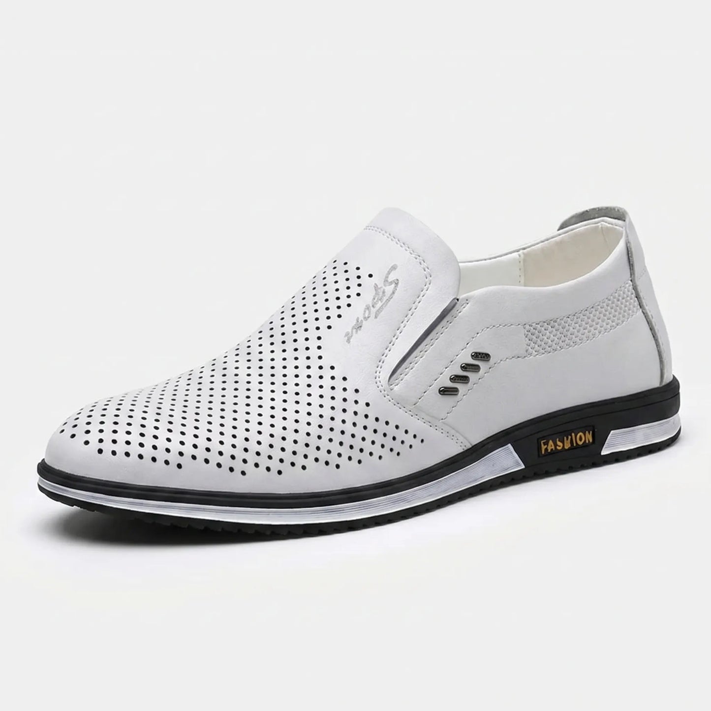 Solvex - Slip-On Loafer with Breathable Side Panel Everyday Smart Casual
