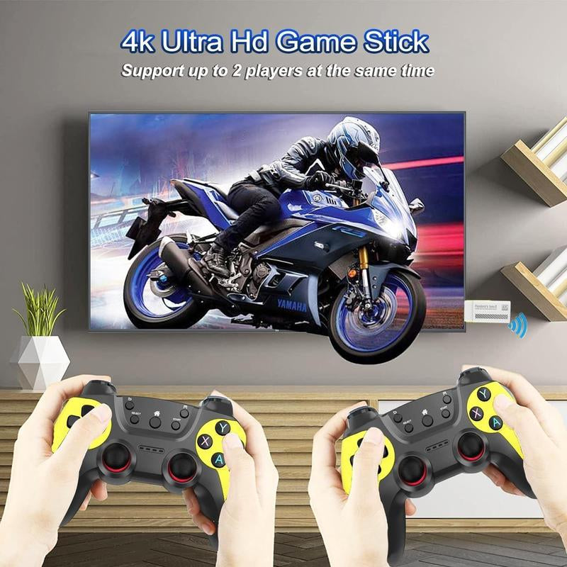 Retro Game Stick, Retro Game Console, Nostalg Game, Plug and Play Video Game Stick, Retro Play Stick 9 Emulators, 4K HDMI Output, Premium Dual Competitive Level Dual Controllers