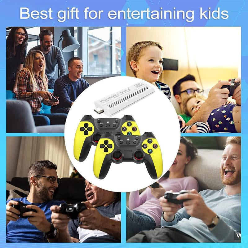 Retro Game Stick, Retro Game Console, Nostalg Game, Plug and Play Video Game Stick, Retro Play Stick 9 Emulators, 4K HDMI Output, Premium Dual Competitive Level Dual Controllers