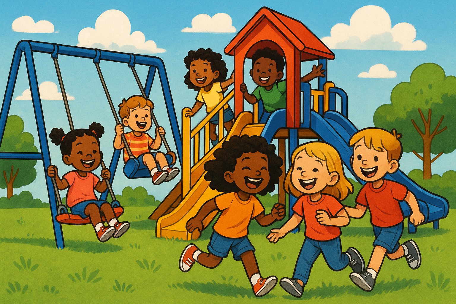 children playing