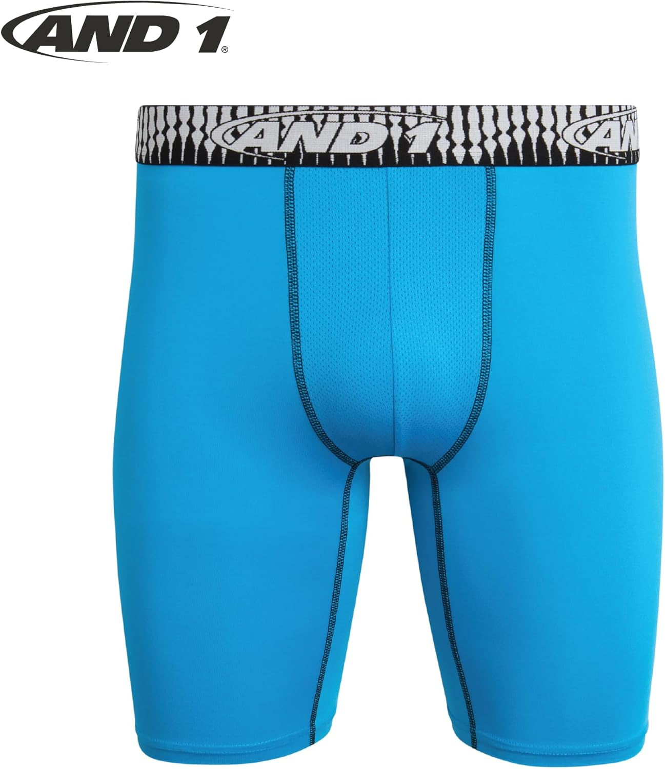 Mens Underwear Boxer Briefs - 5 Pack Performance Stretch Long Leg Boxers for Men with Contour Support Pouch, 9" Inseam