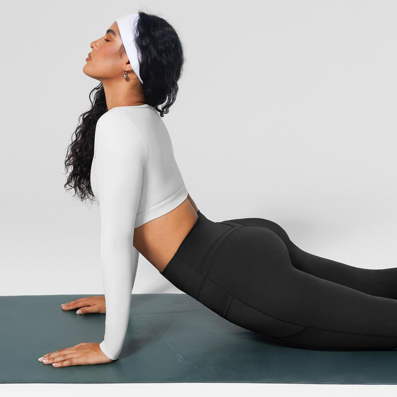 BRXL High Waist Flare Leggings for Women with Pockets 30" No Front Seam Bootcut Bell Bottom Yoga Pants Gym Workout Lounge