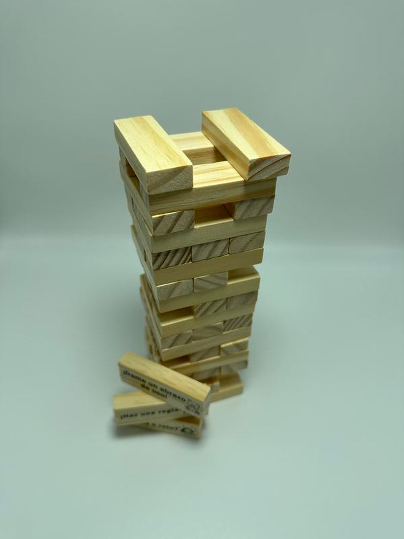 Block Tower Game for Dating(Spanish Version),Stacking-Tower Game for Couple,Gift Forfriend,Best Game for Party.Regalo De San Valentín